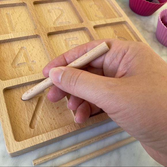 Montessori Math Color Sorting and Tracing Board - Picture 5 of 12